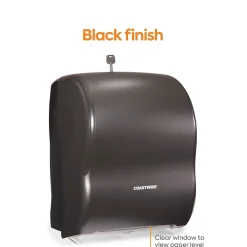 ™ Manual Auto-Cut Hardwound Paper Towel Dispenser, Black (CW60832)<Coastwide Professional New