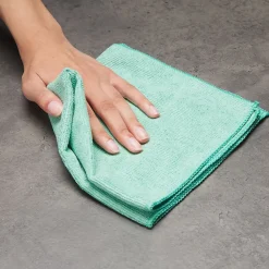 ™ Microfiber Wipers, Green, 12/Pack (CW52878)<Coastwide Professional