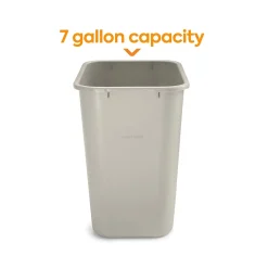 ™ Plastic Trash Can, 7 Gallon, Beige (CW56430)<Coastwide Professional Best