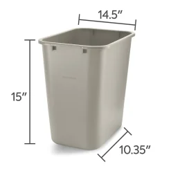 ™ Plastic Trash Can, 7 Gallon, Beige (CW56430)<Coastwide Professional Best