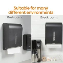 Coastwide Professional ™ Recycled C-Fold Paper Towels, 1-Ply, 150 Sheets/Pack, 2400 Sheets/Carton (CW25383)