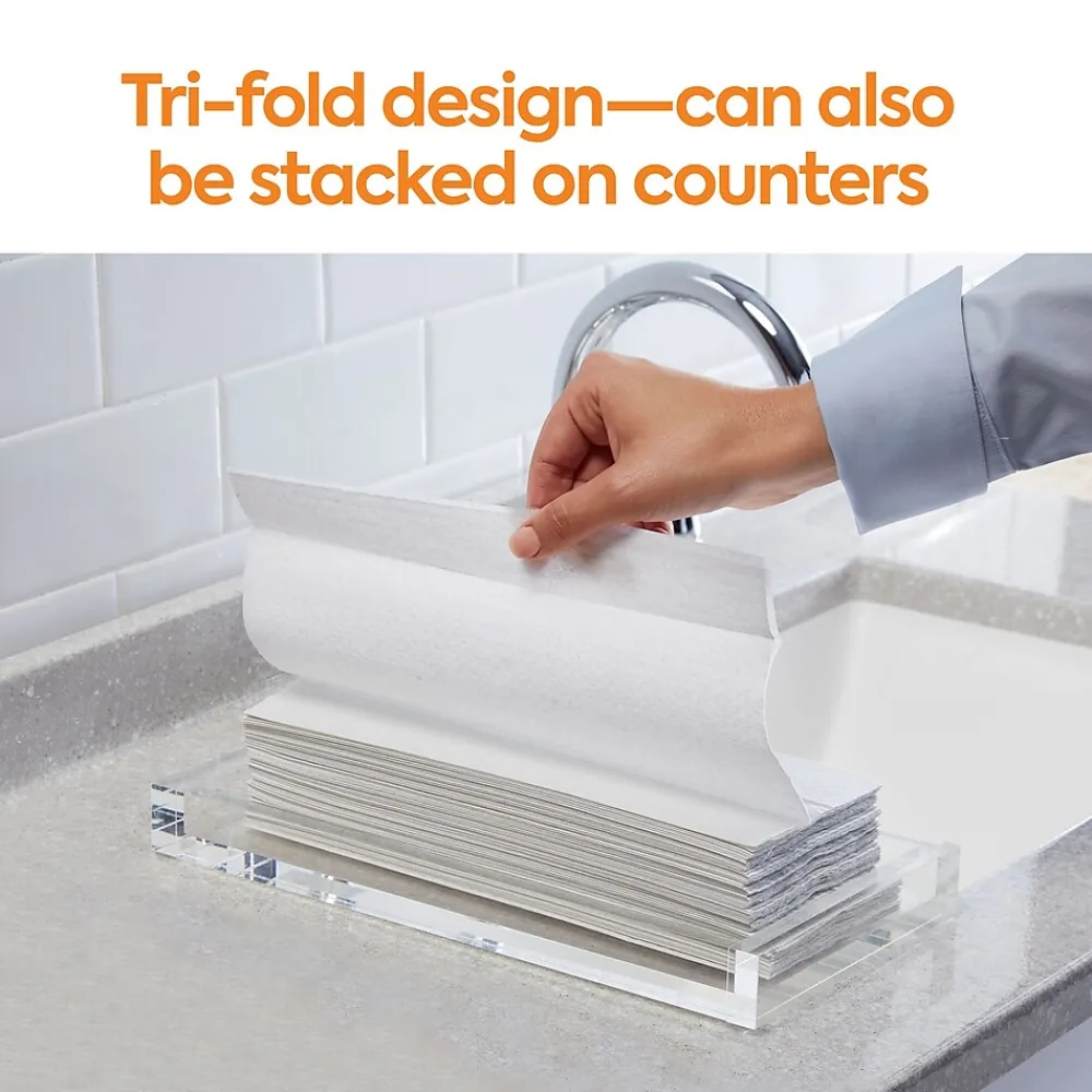 Coastwide Professional ™ Recycled C-Fold Paper Towels, 1-Ply, 150 Sheets/Pack, 2400 Sheets/Carton (CW25383)