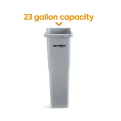 ™ Slim Plastic Trash Can with no Lid, , 23 Gal. (CW50717)<Coastwide Professional Discount