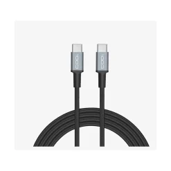 6' USB-C to USB-C Braided Nylon Charge & Sync Cable, Black (A01069)<CODi New