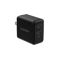 PowerLine+ 45W Dual USB-C Universal Wall Charger, Black (WC045-2C)<CODi