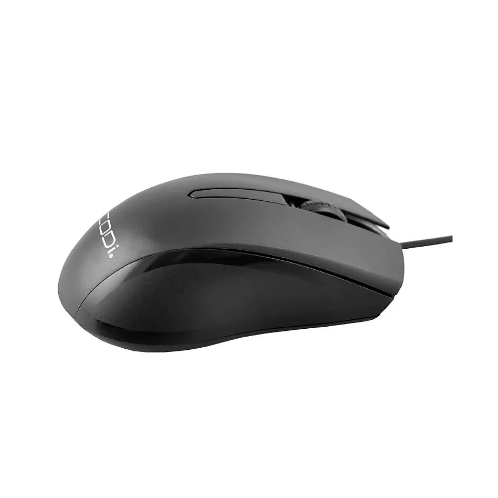Clearance CODi Wired Ambidextrous Optical Desktop Mouse, Black (A05017)