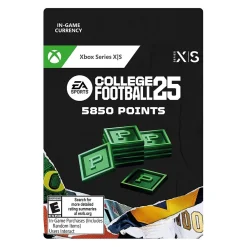 Online Microsoft College Football 25 5,850 Points, In-Game Currency, Xbox Series X|S (Digital)