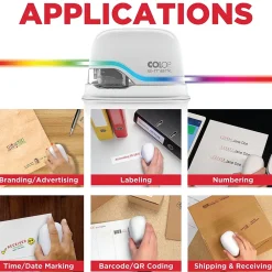Stamps & Stamp Pads|COLOP e-mark Electronic Digital Stamp and Marking Device, Cyan/Magenta/Yellow Ink (039201)