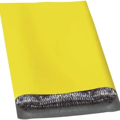 Online Partners Brand Colored Poly Mailers, Yellow, 12