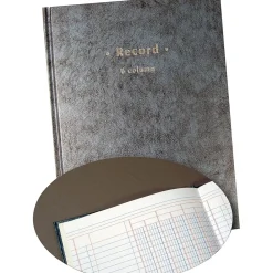 Accounting & Record Journals*Quill Brand Columnar Book, 6 Columns, 7.25" x 9.5", Blue Granite, 40 Sheets/Book (217752)