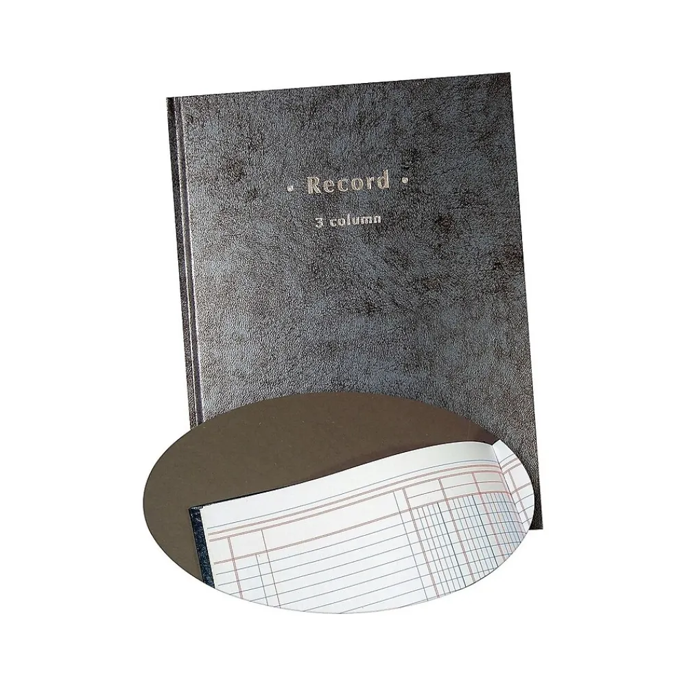 Accounting & Record Journals*Quill Brand Columnar Book, 3-Columns, 7.25" x 9.5", Blue Marble, 40 Sheets/Book (217737)