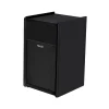 EarthCraft Plastic Outdoor Trash Can, 32 Gallon, Black (71SLFR32-01272)<Commercial Zone