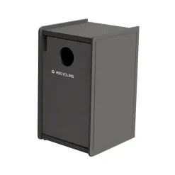 EarthCraft Single-Stream Recycling Station, 32-Gallon, Gray (71SLFR32-02183)<Commercial Zone Clearance