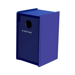 EarthCraft Single-Stream Recycling Station, 32-Gallon, Blue (71SLFR32-01959)<Commercial Zone Outlet