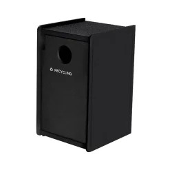 EarthCraft Single-Stream Recycling Station, 32-Gallon, Black (71SLFR32-01847)<Commercial Zone Online