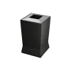 ModTec Polyethylene/Stainless Steel Trash Can with no Lid, Gunmetal Satin, 39 Gal. (724666)<Commercial Zone Online