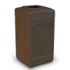 Products® PolyTec Series 42gal Square Trash Can, Brown (732137)<Commercial Zone New
