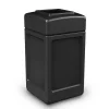 Products® PolyTec Series 42gal Square Trash Can, Black (732101)<Commercial Zone Hot