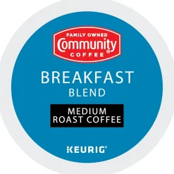 Community Coffee Breakfast Blend Coffee Keurig® K-Cup® Pods, Medium Roast, 24/Box (5000374324)