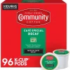 Community Coffee Cafe Special Decaf Coffee, Keurig K-Cup Pod, Medium-Dark Roast, 96/Carton (5000374327CT)