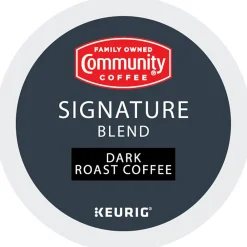 Community Coffee Signature Blend Coffee Keurig® K-Cup® Pods, Dark Roast, 96/Carton (5000374328CT)