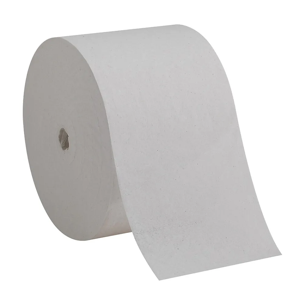 Recycled 1-Ply Coreless Toilet Paper, White, 3000 Sheets/Roll, 18 Rolls/Carton (19374)<Compact Online