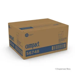 Compact 4-Roll Quad Coreless Toilet Paper Dispenser by GP PRO, Stainless Steel (56748)<Georgia-Pacific Best