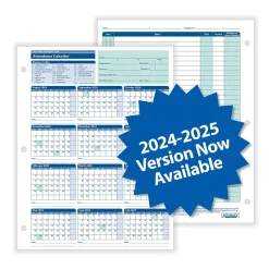 Hr Forms*ComplyRight 2024-2025 Academic Attendance Calendar, 50/Pack (A43005015)