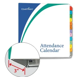 Hr Forms*ComplyRight 2025 Attendance Calendar Set, 200 Forms/Pack (A1411W16PK200)