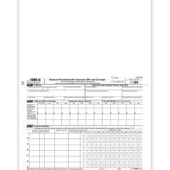 Tax Forms*ComplyRight 2024 1095-C Tax Form, 1-Part, 500/Pack (1095C500)