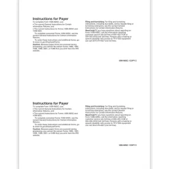 Tax Forms*ComplyRight 2024 1099-MISC Tax Form, 1-Part, 2-Up, Payer Copy C, 50/Pack (511250)