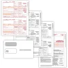 Tax Forms*ComplyRight 2024 1099-MISC Tax Form Self-seal envelopes, 3-Part, 2-Up, Copy A, B, C/2, 1096 Transmittal, 25/Pack (6102E25)