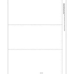 Tax Forms*ComplyRight 2024 1099-NEC Tax Form, 1-Part, 3-Up, Copy B, 100/Pack (NEC5159)