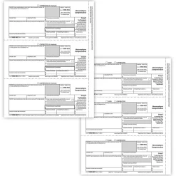 Tax Forms*ComplyRight 2024 1099-NEC Tax Form Recipient Copy Only, 3-Part, 3-Up, Copy B, C/2, 25/Pack (NEC611325)