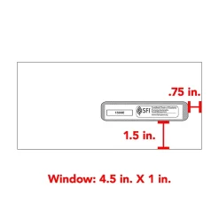 Outlet ComplyRight CMS-1500 Gummed #10 Document Envelopes, 4 1/2
