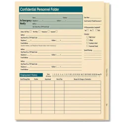 Hr Forms*ComplyRight Confidential Personnel Folder Expanded, Pack of 25 (A224)