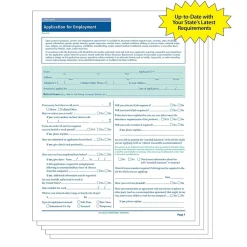 Hr Forms*ComplyRight ™ Delaware Job Application, Pack of 50 (A2179DE)