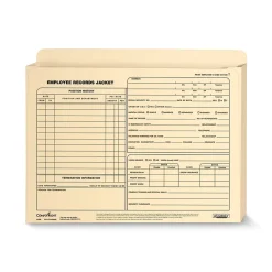 Hr Forms*ComplyRight ™ Expanded Employee Records Folder, Letter Size, Pack of 25 (A5008)