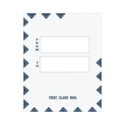 ComplyRight First Class Peel & Seal Tax Envelope, 9.5" x 12", White/Blue, 50/Pack (PEO41)
