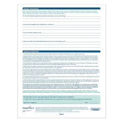 Hr Forms*ComplyRight ™ Illinois Job Application, Pack of 50 (A2179IL)