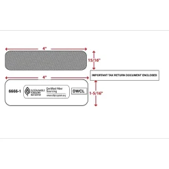 ComplyRight Moistenable Glue Security Tinted Double-Window Tax Envelopes, 5 5/8