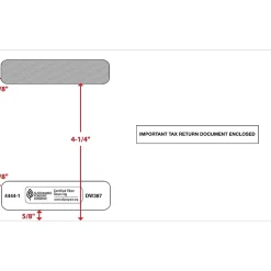 Best ComplyRight Moistenable Glue Security Tinted Double-Window Tax Envelopes, 5 5/8