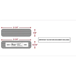 Discount ComplyRight Moistenable Glue Security Tinted Double-Window Tax Envelopes, 3 7/8