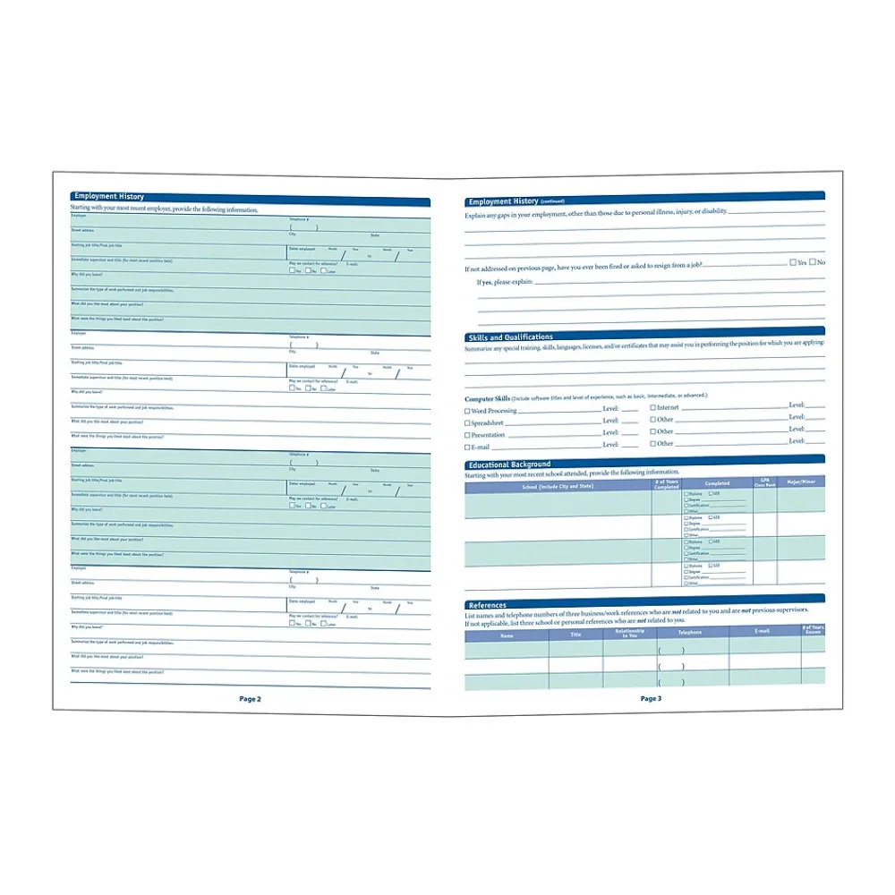 Hr Forms*ComplyRight ™ New York Job Application, Pack of 50 (A2179NY)