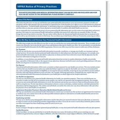 Medical Forms*ComplyRight Notice of Privacy Practice, 100/Pack (A1349)