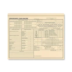 Medical Forms*ComplyRight Orthodontic Case Analysis File, 9.5" x 11.75", 25 Folders/Pack (A1048)