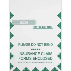 Best ComplyRight Self Seal Document Envelope 9" x 12 1/2", White/Green, 100/Pack (1492LL)