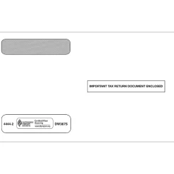 ComplyRight Self Seal Security Tinted Double-Window Tax Envelopes, 5 5/8" x 9", 50/Pack (444250)