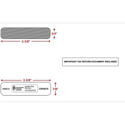 ComplyRight Self Seal Security Tinted Double-Window Tax Envelopes, 5 5/8