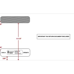 ComplyRight Self Seal Security Tinted Double-Window Tax Envelopes, 5 5/8